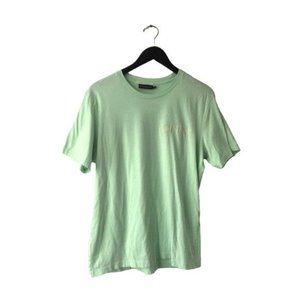 KNYEW Crew Tee Shirt Keeping NY Everywhere Modern Embroidered 2 Sided Crew Green